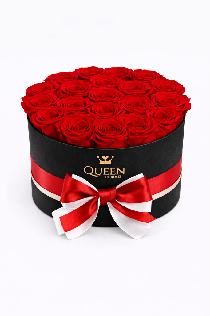 Red Roses | Black Round M box