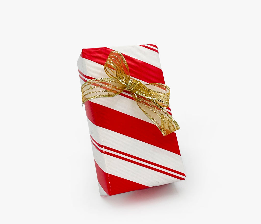 Red Candy Cane | Golden Bow